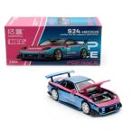 【並行輸入品】ダイキャストモデルカー対応ポップレース 1:64 マツダ RX7 RE 雨宮ワイドボディ ブルークローム 2025 ホビーエキスポ 中国