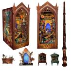 ショッピングマジックアカデミー 【並行輸入品】IBOHEYEブックヌークキット - 3D木製パズルブックエンドセットマジックアカデミー 大人に最適なパズルギフト