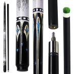 [ параллель импортные товары ]Carbon Fiber Pool Cue 58.27in with 13mm Tip Black Pool Stick 19.5oz
