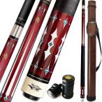 [ параллель импортные товары ]Tai ba cues 2-Piece Pool cue Stick + Hard Case, 13mm Tip, 58", Hardw