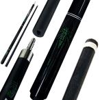 [ параллель импортные товары ]Pool Stick 58in with 12.5mm Leather Tip Green Pool Sticks for Adults