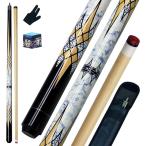 [ параллель импортные товары ]Professional Canadian Maple Pool Sticks for Adults, 12.5mm Tip 2-Pie