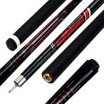 [ параллель импортные товары ]Pool Sticks for Adults 58.46in Black Carbon Fiber Pool Sticks with 1