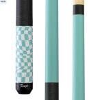 [ параллель импортные товары ]Y2Play Rage RG07 Sky Blue Checker Flag Cue w/Black Linen Wrap Billia