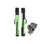 [ параллель импортные товары ]HAN'S DELTA 2x2 твердый бассейн кий бильярд палочка Carry кейс ( несколько цвет есть )( спорт зеленый )