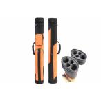 [ параллель импортные товары ]HAN'S DELTA 2x2 твердый бассейн кий бильярд палочка Carry кейс ( несколько цвет есть )( спорт orange )