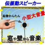 伝振動スピーカー 壁板や窓がスピーカーになる 貼替簡単×小型大音量