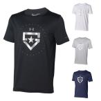 アンダーアーマー ジュニア用 ベースボールTシャツ テックTシャツ ヒーターロゴ 1313618