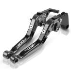 互換品 ブレーキレバー クラッチレバー カワサキ Z900RS Z900 RS CAFE 2022-2025 オートバイ調節可能な折りたたみ式ブレーキクラッチレバーセット グレー