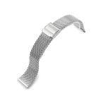 19mm MiLTAT часы ремень Mira ne-ze сетка частота конический полировка do серебряный quick release 