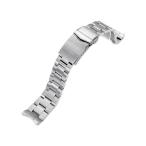 20mm メタル時計バンド ステンレススチール オイスター ブレスレット Vクラスプ for セイコ ...