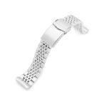 22mm メタル時計バンド ステンレス Goma BOR ブレスレット Vクラスプ for セイコー ...