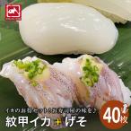 イカゲソ＆甲イカセット 20枚+20枚 刺身 寿司 おつまみ 手巻き寿司 海鮮丼 いかゲソ 烏賊 げそ 甲イカ