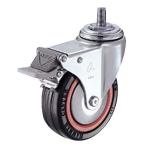 ハンマー キャスター 4150MA-RB 100 M12×1.75 ネジ込み車 ゴム巻 車輪