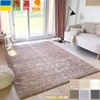 ラグ シャギー おしゃれ 4畳 200×300cm 絨毯 カーペット ウィルトン織 ベージュ ピンク グレー ホワイト ブラック シンプル 無地 CNL (デラックス200×300)