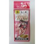 アジサビキ 絶好釣 ピンクラメ 9号 ハリス3号 幹糸4号 6本針 マルシン ドラゴン