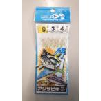 アジサビキ 絶好釣 ハゲ皮(白) 9号 ハリス3号 幹糸4号 6本針 マルシン ドラゴン