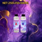 透明エポキシ樹脂キット 500ml - 便利なヘッド付き、気泡なし、速硬化、低臭、高耐久性。アート、ジュエリー、デスクトップなどに最適 -