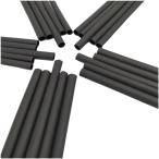 TaiSeiDC 熱収縮チューブ 収縮率4:1 (4/1mm (5本入袋) 長さ100mm 黒) 二層構造 接着剤あり 配線被覆 ケーブル保護
