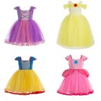 プリンセス なりきり ノースリーブ ワンピース 子供服 キッズ ドレス コスプレ ハロウィン
