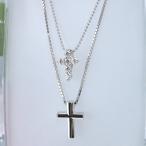 Cross for NewYork クロスフォーニューヨーク N Double Cross ペンダントネックレス NPN73