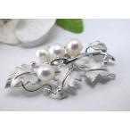 SV パールブローチ　（淡水真珠）