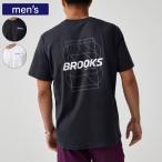 BROOKS Brooks мужской бег футболка короткий рукав Graphic Short Sleevejo серебристый g Jim тренировка BAM5910
