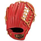 ZETT Z бейсбол перчатка перчатка подросток для софтбола Grand герой серии круговой для Junior красный × пастель Brown BJGB76545F