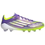 adidas アディダス サッカースパイク F50 エリート HG/AG ジャパン 土・人工芝用 レギュラーフィット パープル/ホワイト/レモン JH7645