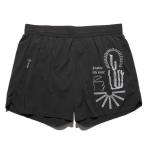 RUN AMOK Ran amok бег брюки ALTA 5 мужской место хранения с карманом BLACK RS325-BLK