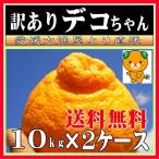 愛媛　デコちゃん　”デコポン”９ｋｇ+α２ケース　少し　訳あり