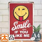  жестяная пластина табличка e Smile красный цвет постер . товары смешанные товары смайлик Mark Nico Chan Mark american смешанные товары America смешанные товары симпатичный retro 