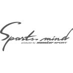 ショッピングステッカー モンスタースポーツステッカー「SportsMindステッカー（ガンメタ）」320×128*エブリイ/スイフト/ソリオ「896102-0000M」小型宅配便