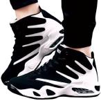 Yahoo! Yahoo!ショッピング(ヤフー ショッピング)[アスペルシオ] ミドルカット スニーカー ストリート スポーツ トレーニング シューズ メンズ （#ホワイト 26.5 cm）