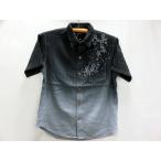 絡繰魂  和柄　　半袖シャツ　桜グラデーション　ぼかし　　カラクリ魂