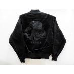 スカジャン　日本製本格刺繍のスカジャン2L　　黒虎　 別珍