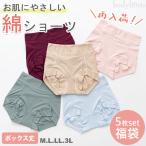 SALE ショーツ 5枚セット コットン 綿 福袋 デイリーショーツ スタンダード 深履き 深め すっぽり 女性用下着 肌着 レディース 人気 お得 無地 訳あり