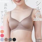 シルク100%ブラジャー 天竺 ノンワイヤー 天然素材 モールドソフトブラ 冷えとり 温活 インナー シンプル 下着 肌着 ※メール便不可