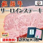 ステーキ肉 ギフト 飛騨牛 サーロイン ステーキ 200g × 3枚 化粧箱入 a5 お肉 ギフト 黒毛和牛 鉄板 焼肉 お歳暮 敬老の日