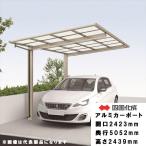 アルミカーポート　四国化成　ライトポート　基本タイプ　標準高　2451　ポリカーボネート板　LTP-（B・P・K）2451SC 【本州送料無料！】