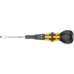 ヴェラ(WERA) 1834 ボールグリップ レーザーチップドライバー マイナス SL6.0×100mm yellow 5343800001 高耐久 高精度 滑り止め加工 ドイツ製 正規輸入品