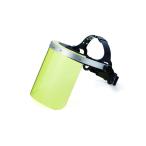 DBLTACT フェイスシールド かぶり型 イエロー DT-KFS-Y 装着方法、カラー、カタチが選べる フェイスシールド