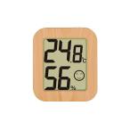 シンワ測定 デジタル温湿度計 環境チェッカー 木製 ライトブラウン 73234