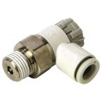 SK11 スピコン エルボタイプ AS2201F01-06SA ワンタッチ管継ぎ手 空気制御用 チューブ外径6mm 接続ねじR1/8