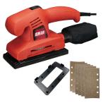 SK11(藤原産業) オービタルサンダー コード式 200W SWS-200AC 木工 仕上げ 研磨 塗装面 ダストバッグ付 マジック-クランプ兼用