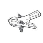 マキタ 英式バルブ(クリップ付き) A-73396 (旧:A-68074) 充電式空気入れ用 【バルブのみ】