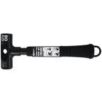 土牛 カラビナフック対応ハンマー ブラック KFH-08 04849 パイプ柄石頭鎚/両口ハンマー