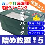 クリーニング 宅配 詰め放題 5点まで 仕上がり次第発送 衣替え 新生活 送料無料 シミ抜き   タカケン