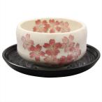 美濃焼 ゆったり碗 (茶托付) 桜 日本