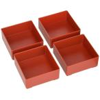 若泉漆器 重箱用仕切 7.5寸校倉重用B仕切朱 H-158-21A -